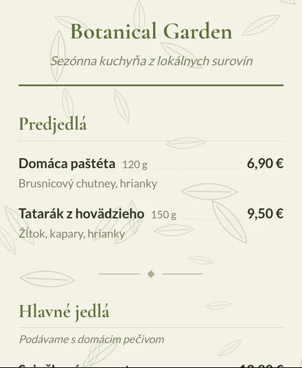 Šablóna Botanical