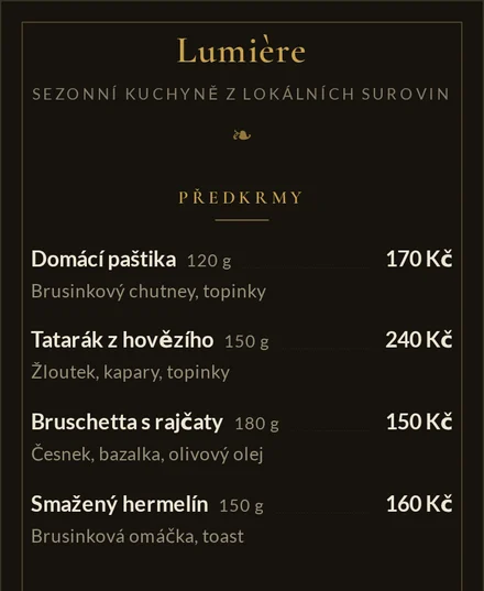 Šablona Lumière